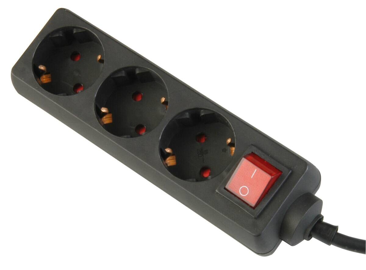 UniTec Tischsteckdose schwarz L: ca. 140 cm