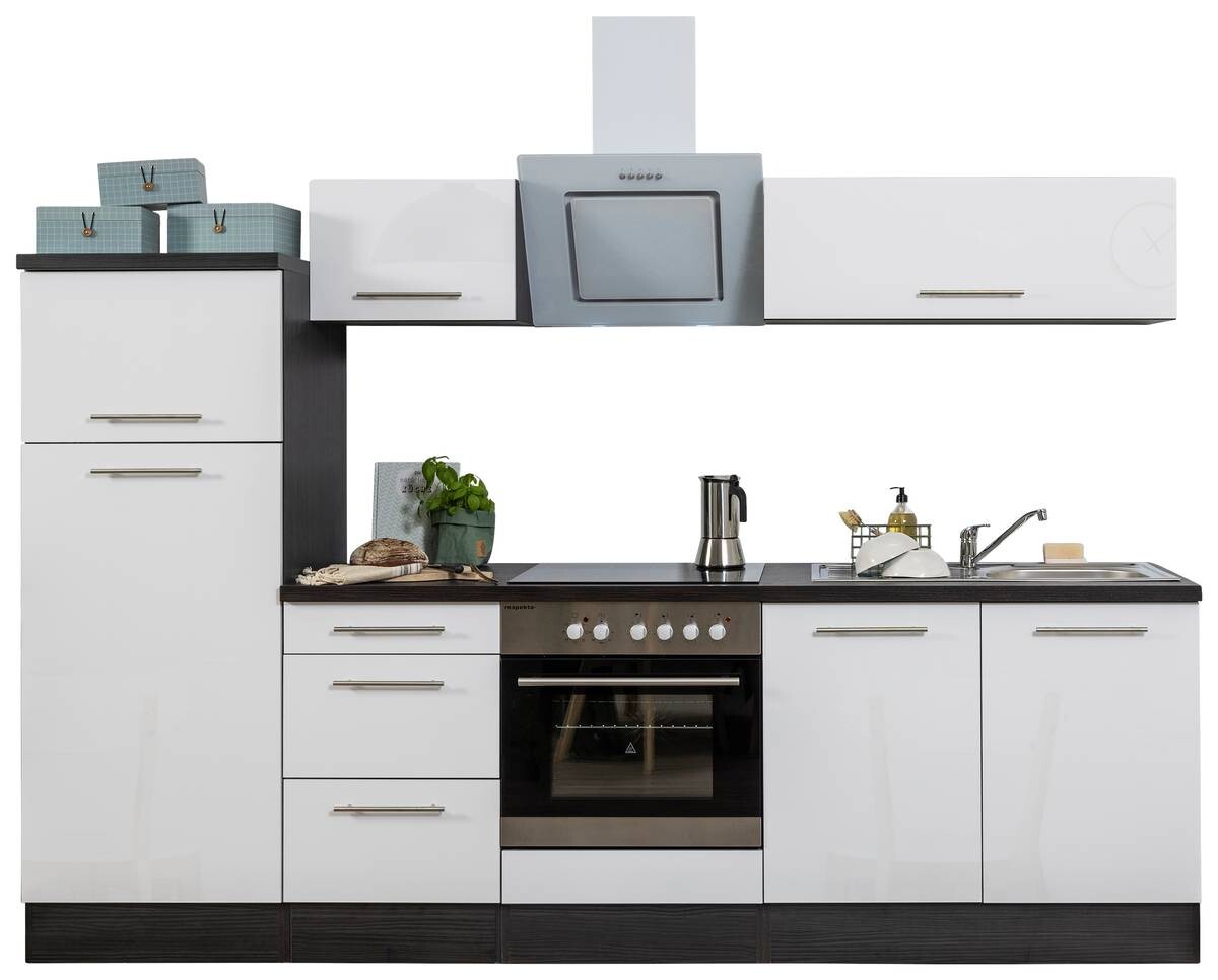 Respekta Küchenblock Premium Eiche Eiche grau Nachbildung B/H/T: ca. 270x200x60 cm