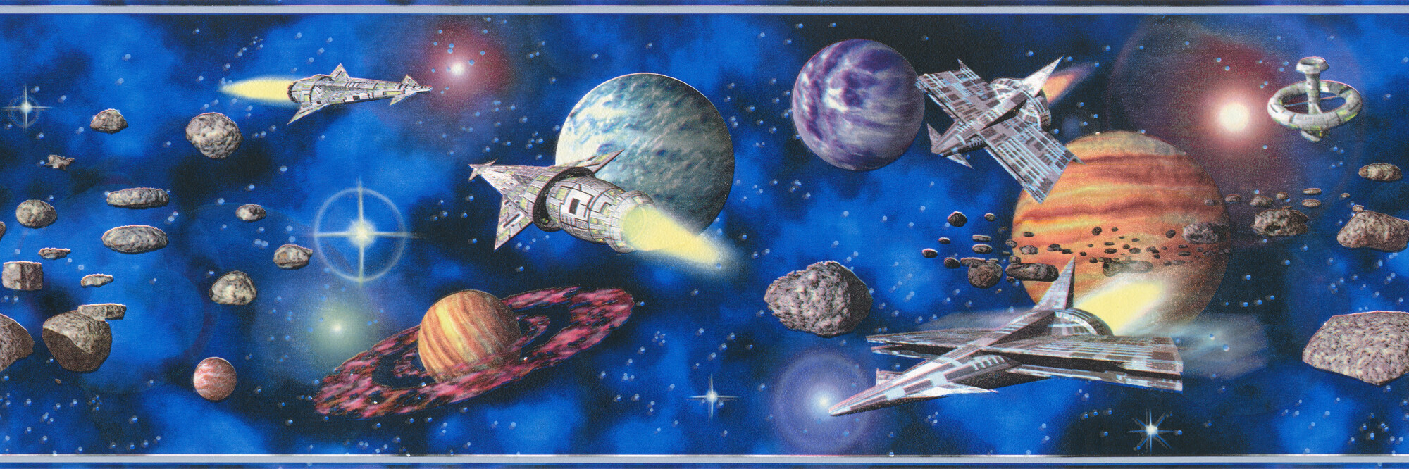 A.S.Creation Bordüre schwarz grau blau B/H/D: ca. 17x500x6 cm