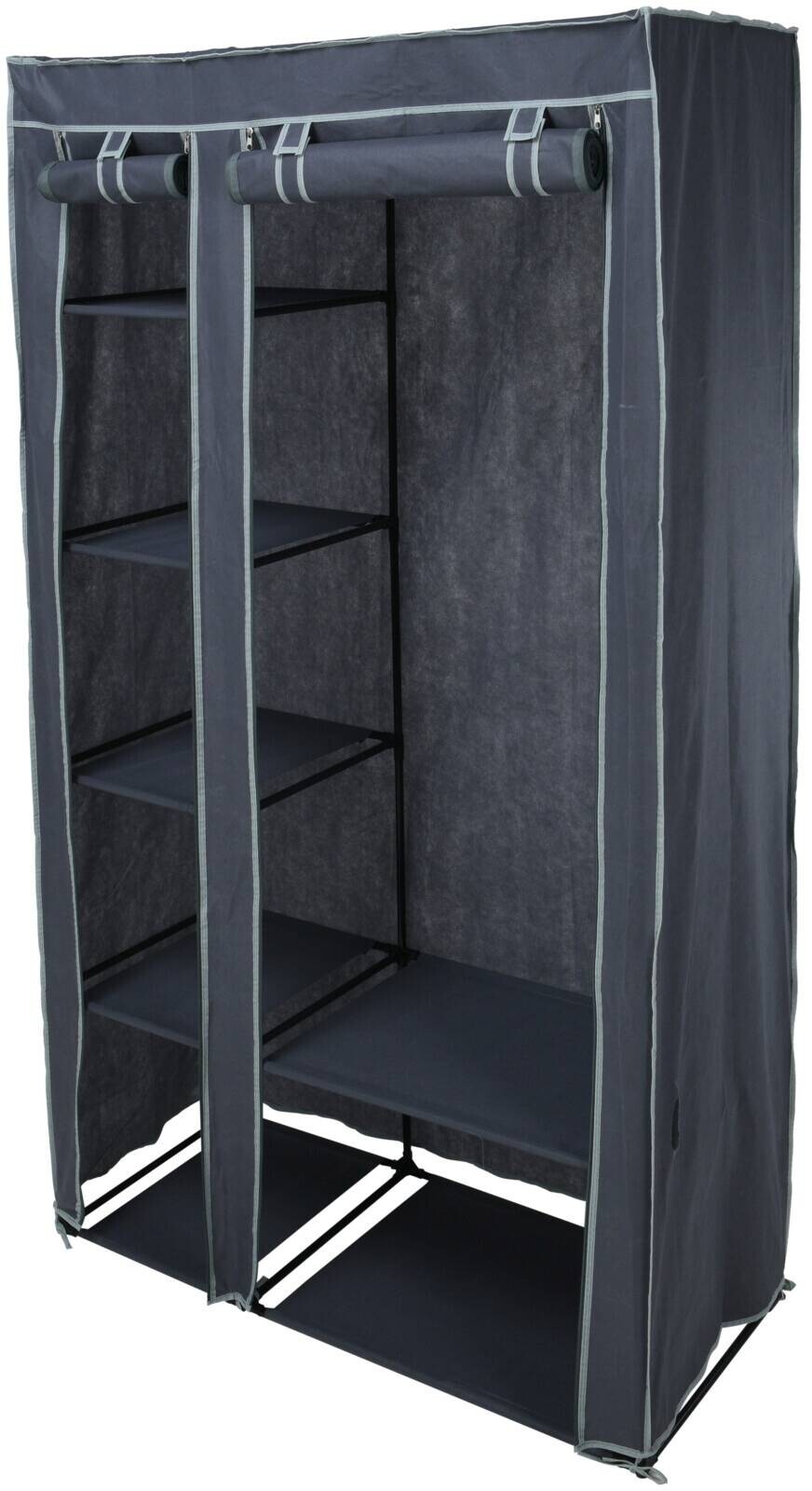 Kleiderschrank anthrazit Stahl