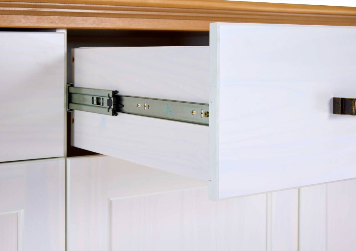 Kommode Maluno weiß lackiert B/H/L: ca. 48,3x103,8x166,4 cm