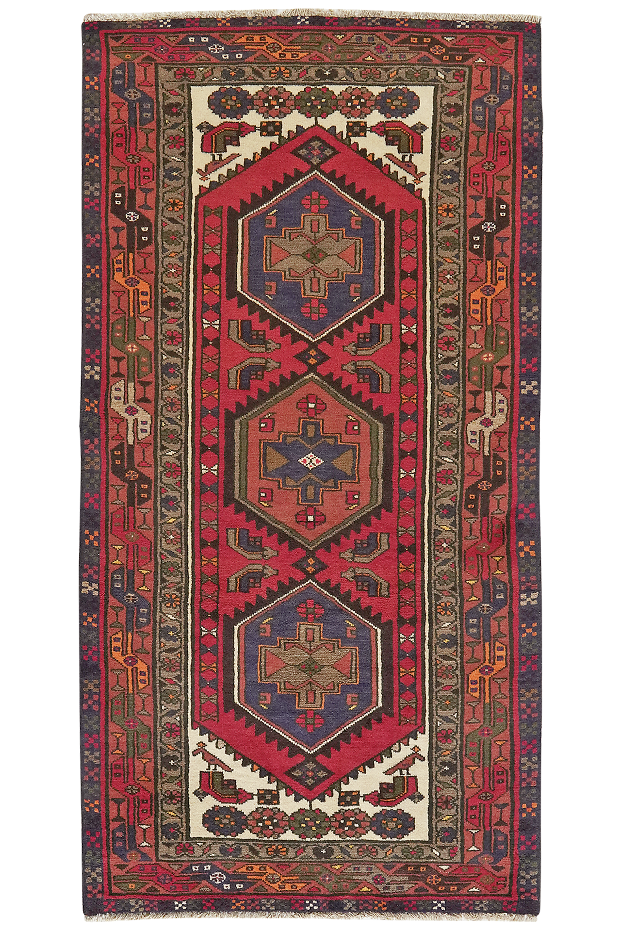 PersaTepp Teppich Khamseh rot B/H/L: ca. 98x1x192 cm