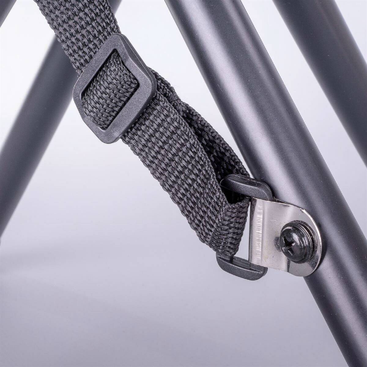 VCM Gartenhocker-Set schwarz Stahl B/H/T: ca. 33x42x33 cm