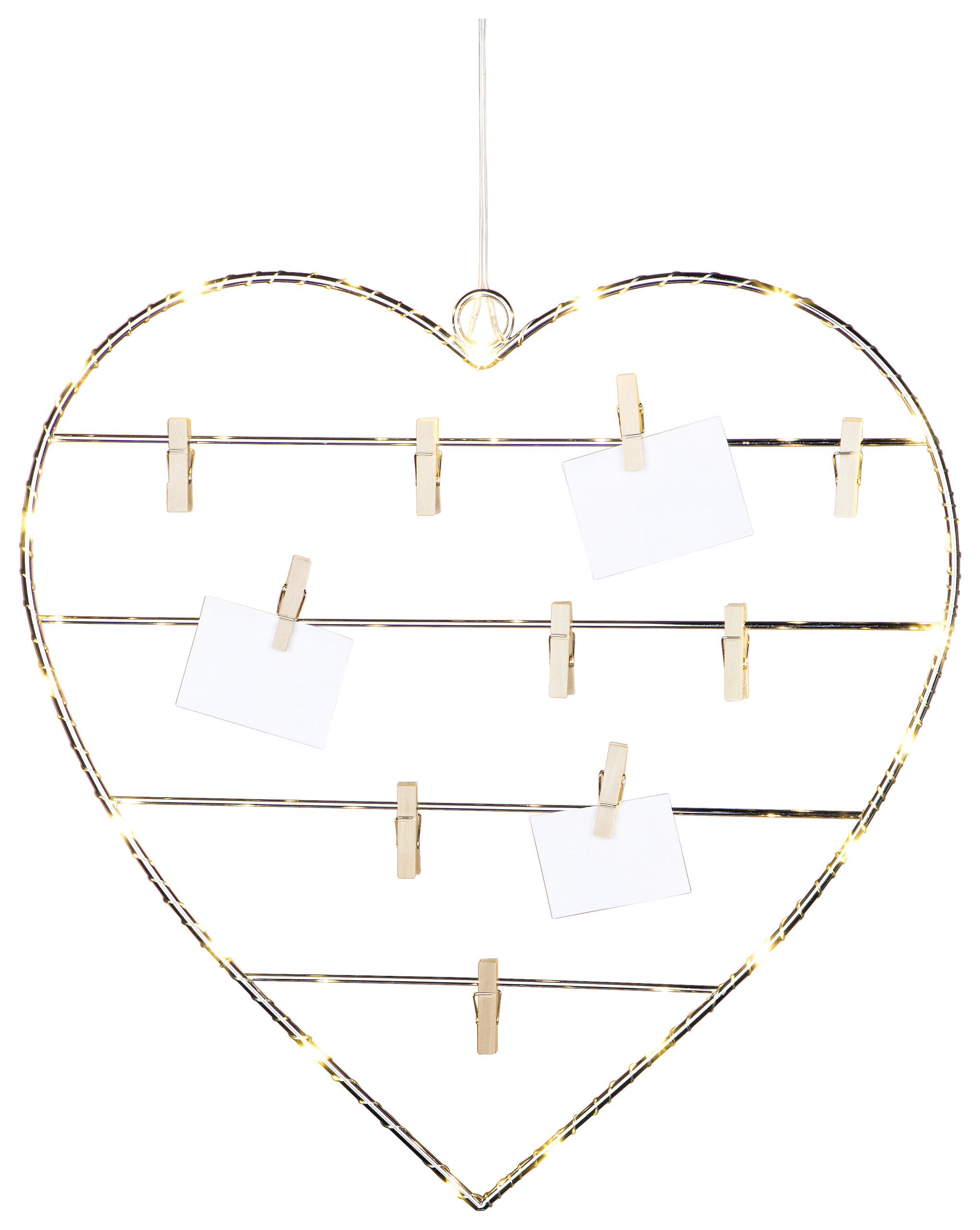 LED-Herz warmweiß B/H/L: ca. 40x130x40 cm