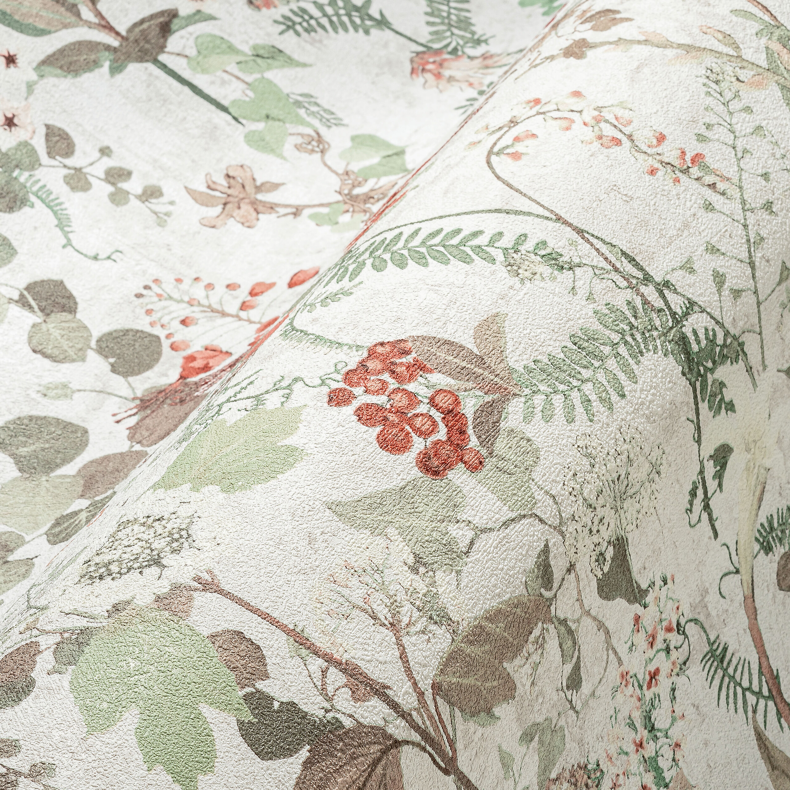 A.S.Creation Vliestapete rot weiß grün B/H/D: ca. 53x1005x9 cm