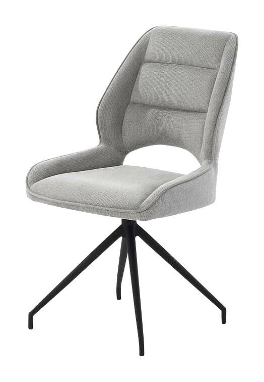 Stuhl hellgrau Microfaser B/H/T: ca. 51x93x62 cm Stuhl hellgrau Microfaser B/H/T: ca. 51x93x62 cm