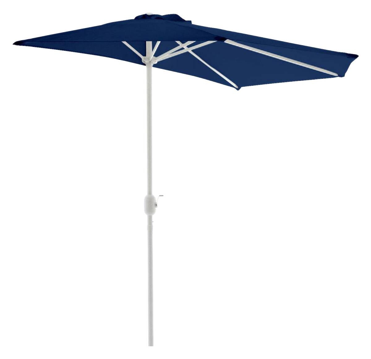 VCM Balkon-Sonnenschirm blau Polyester-Mischgewebe B/H/T: ca. 270x235x140 cm