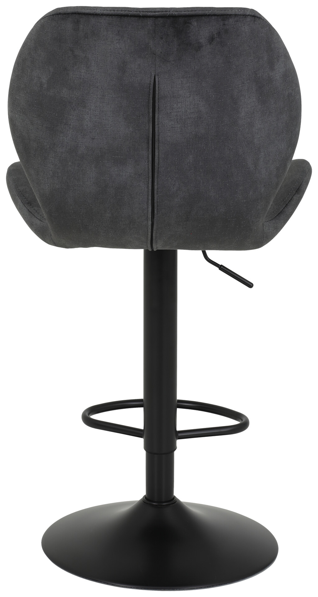 Barhocker Laila 2er Set anthrazit Vintage Microfaser B/H/T: ca. 42x117x51 cm