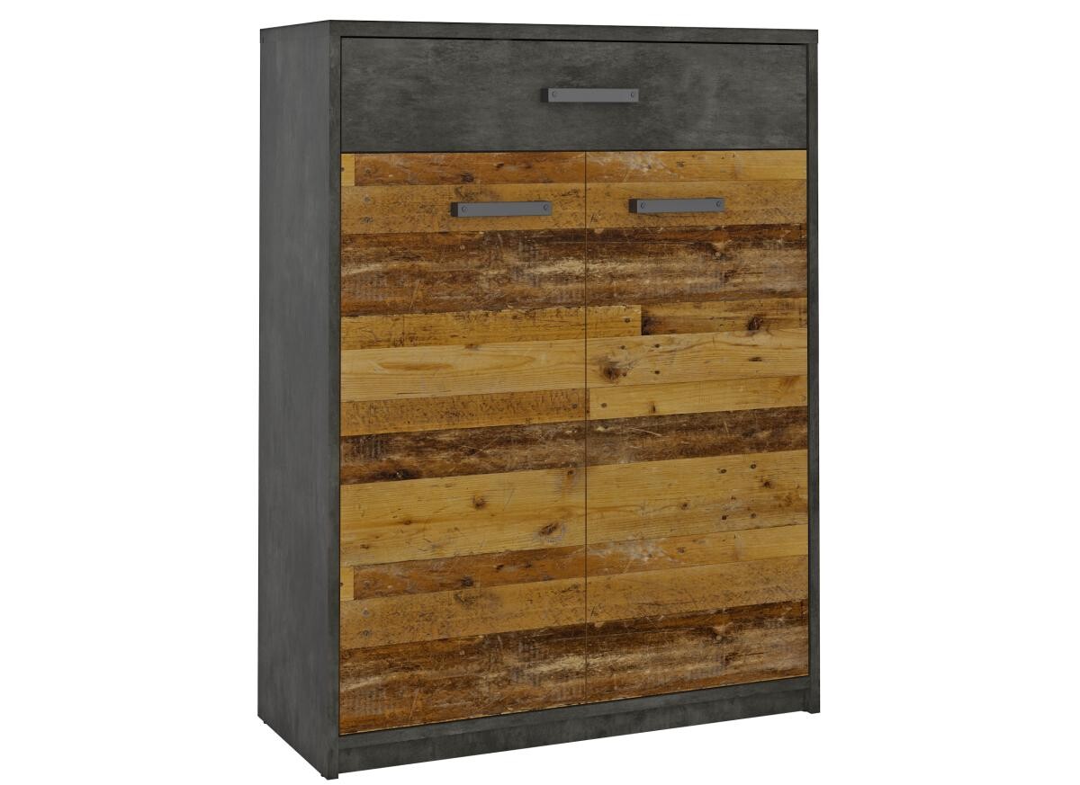 Schuhkommode Perugia Old Wood Nachbildung Fresko Nachbildung B/H/T: ca. 80x106x34 cm