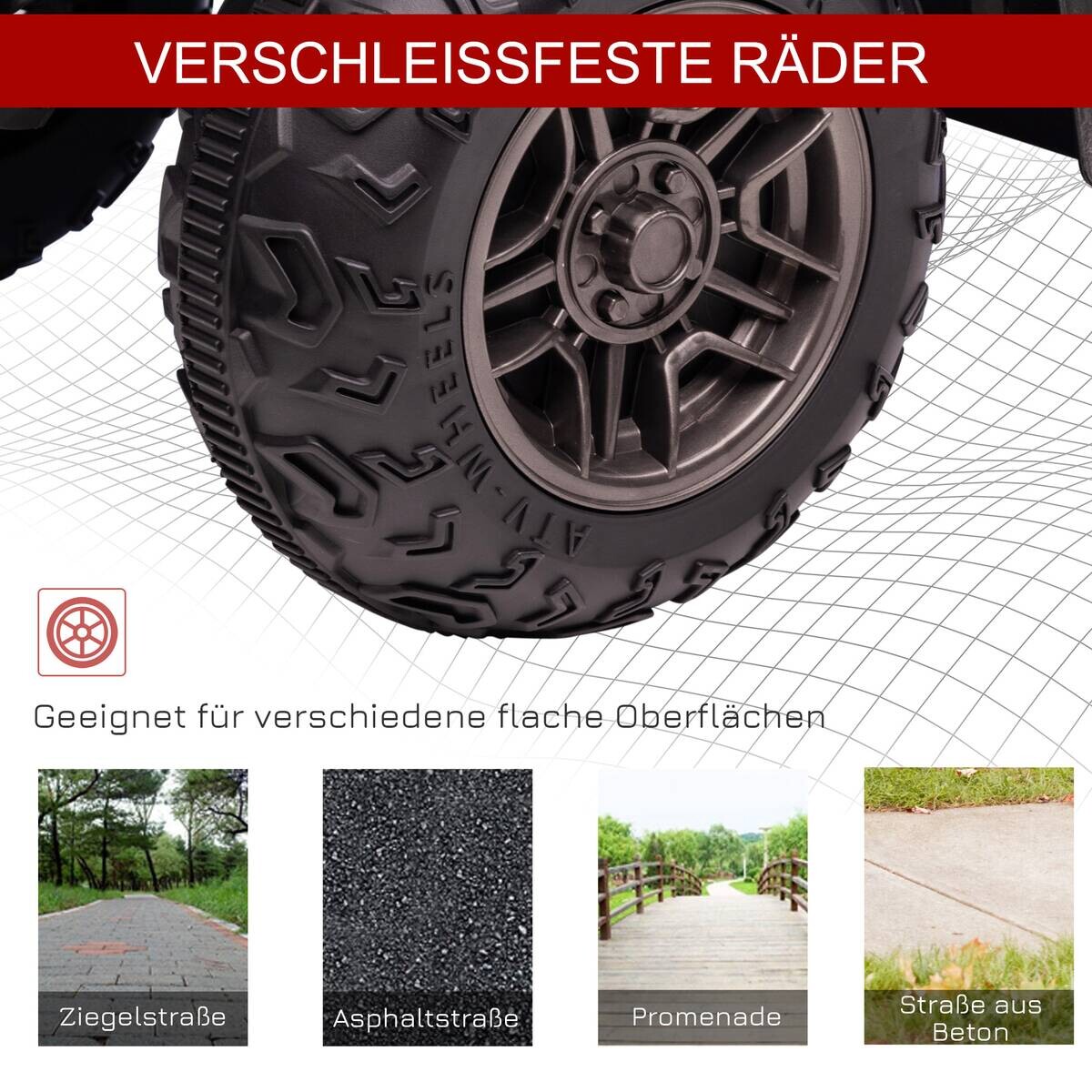 HOMCOM Kinderauto rot B/H/L: ca. 45x88x50 cm