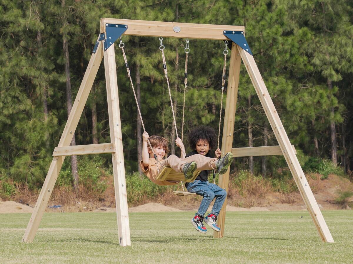 AXI Doppelschaukel Yuna braun B/H/L: ca. 224x208x186 cm