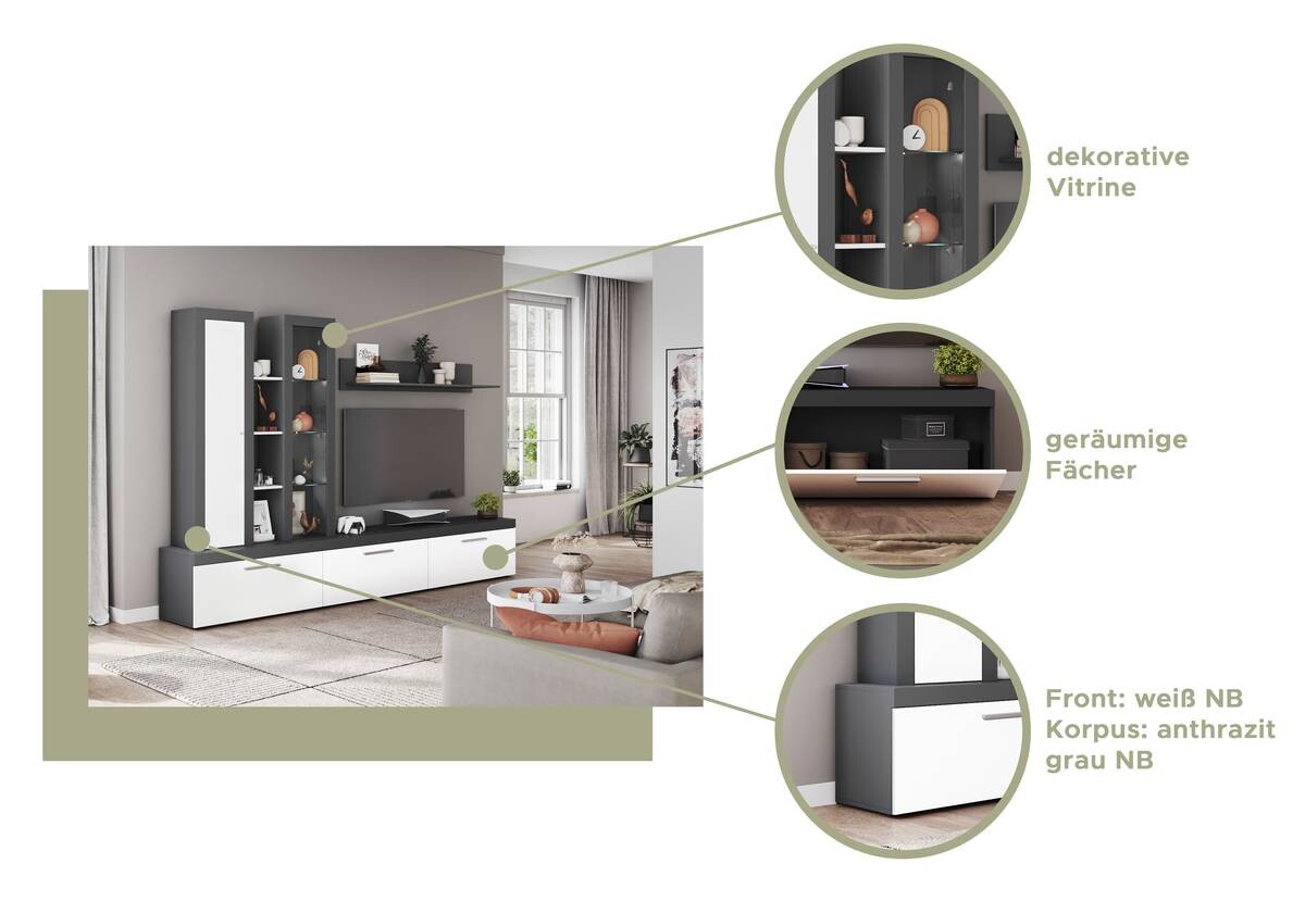 Aufsatz ORION B/H/T: ca. 102x102x27 cm