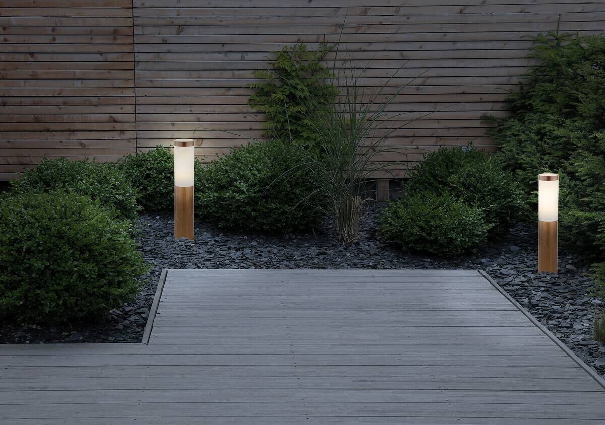 Außenleuchte braun Opal H/D: ca. 45x12,7 cm