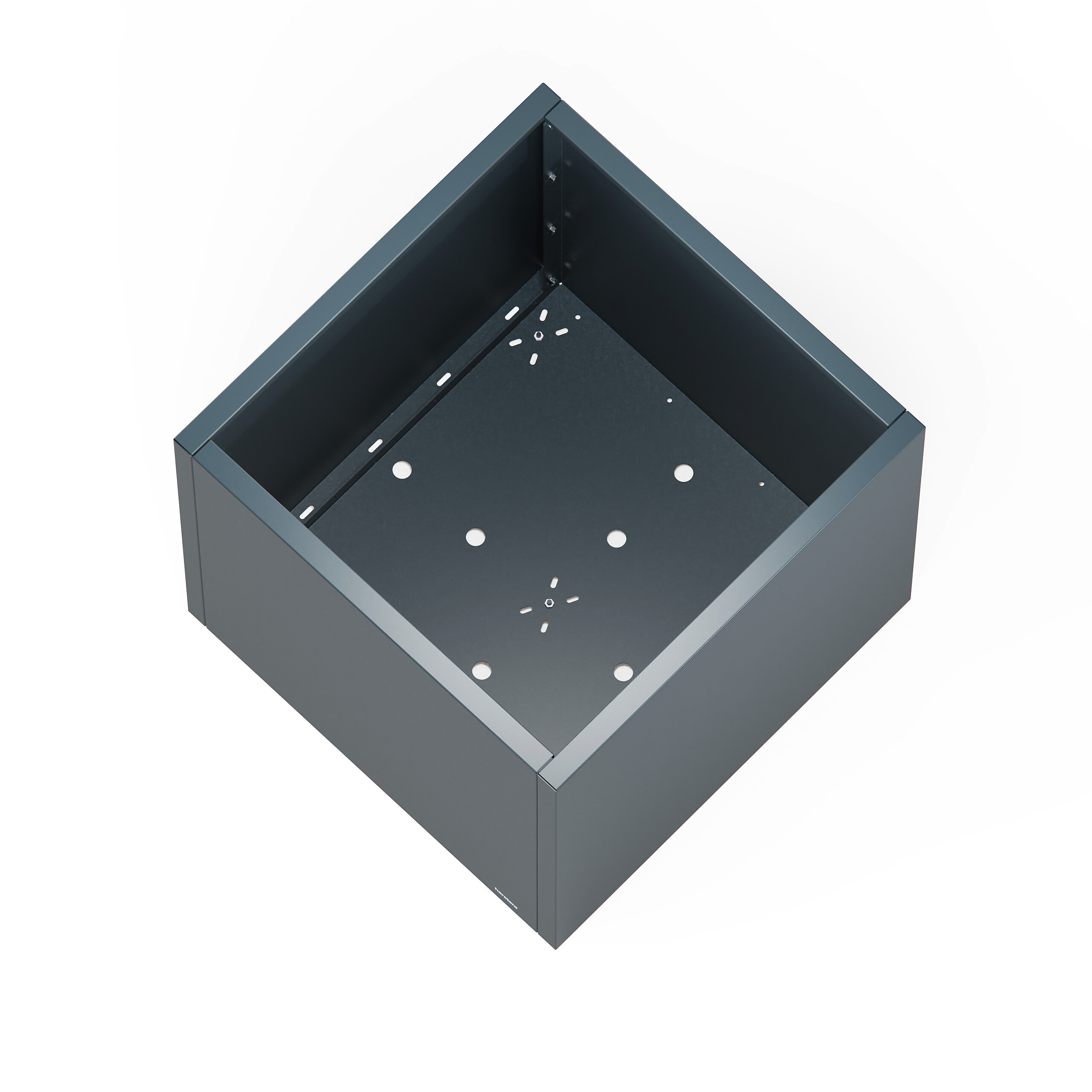 Herstera Garden Pflanzkübel Cube anthrazit Metall B/H/L: ca. 80x80x80 cm