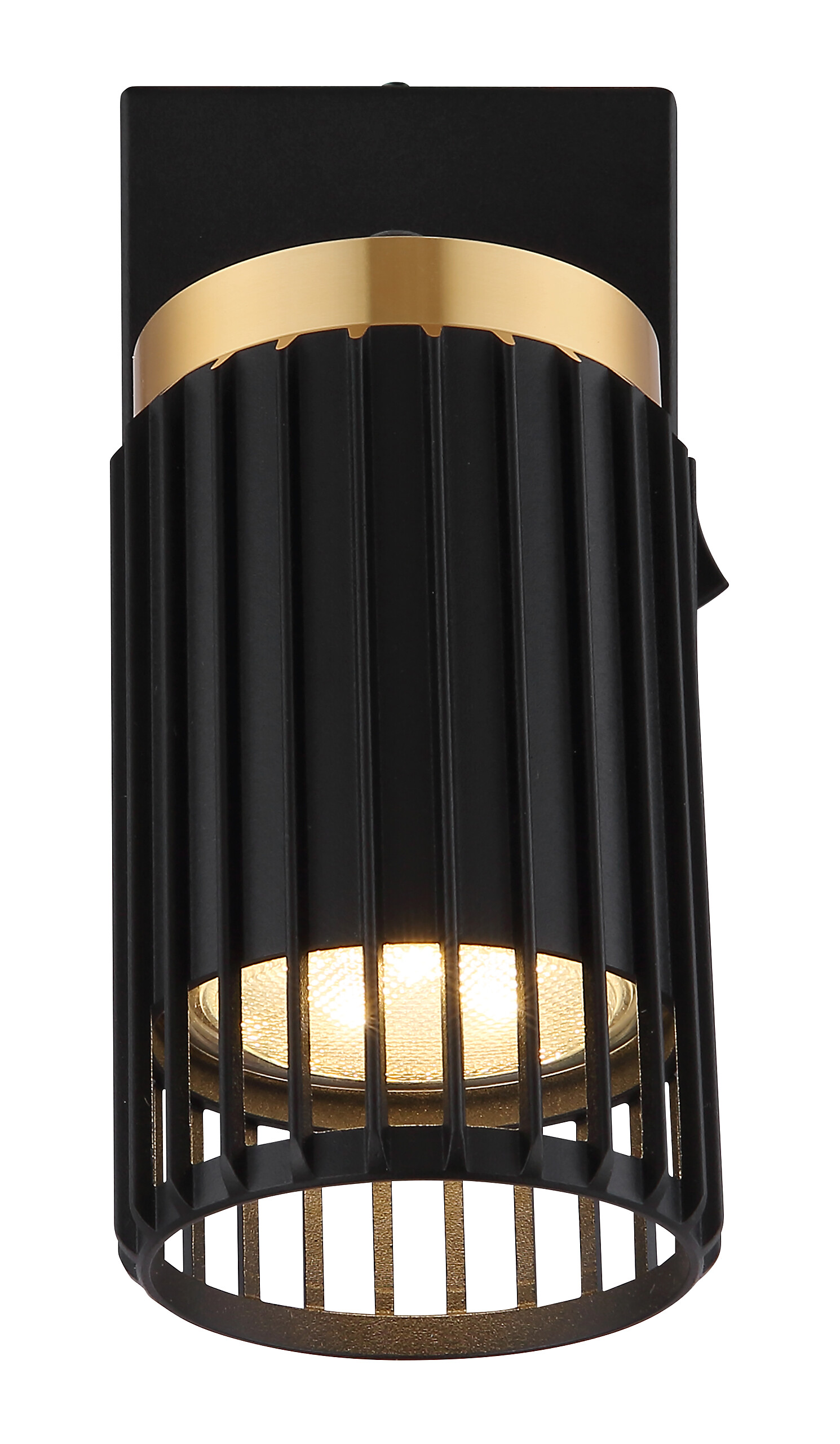 GLOBO Strahler mattschwarz Metall Aluminium B/H: ca. 7x12 cm GU10 1 Brennstellen