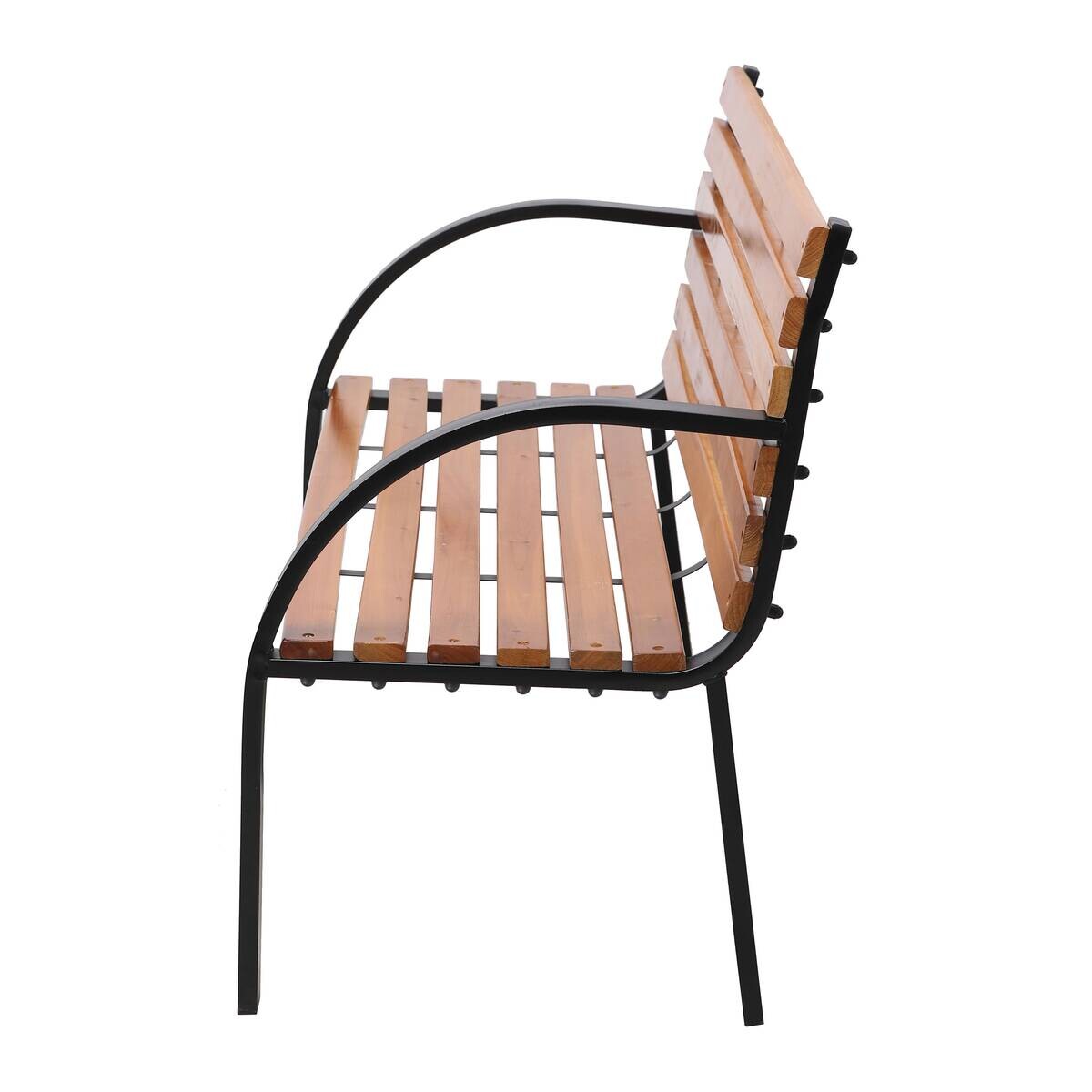 AXI Outdoor Living Gartenbank Otis braun Metall B/H/L: ca. 60x83x122 cm