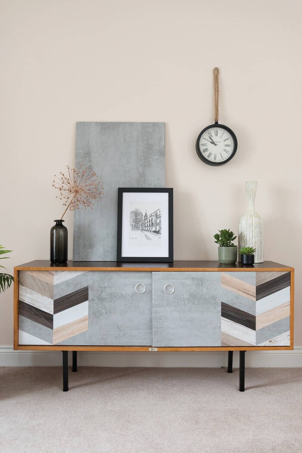 d-c-fix Klebefolie Marmoroptik grau B/L: ca. 90x210 cm