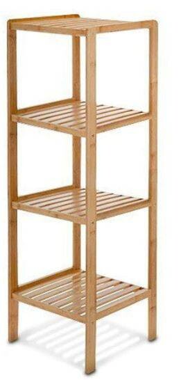 Bambusregal natur Holz B/H/T: ca. 36x114x36 cm