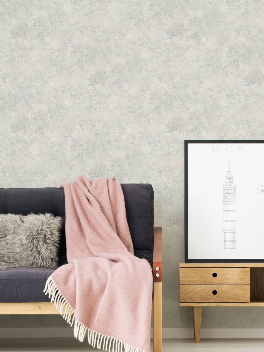 A.S.Creation Vliestapete grau B/H/D: ca. 53x1005x7,7 cm