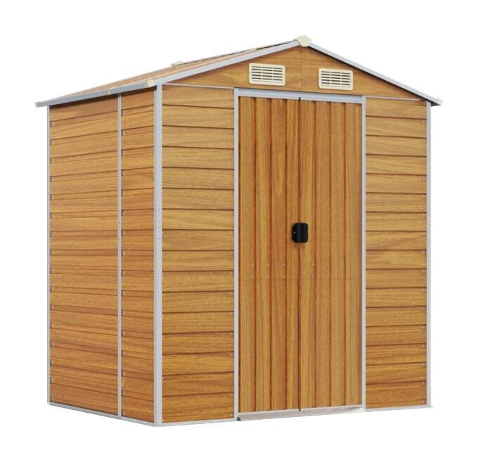 vidaXL Gartenhaus braun B/H/T: ca. 191x198x130 cm