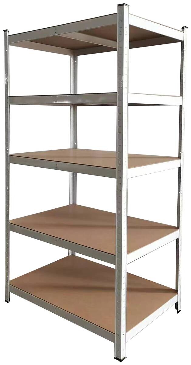 Schwerlaststeckregal weiß B/H/T: ca. 90x180x60 cm