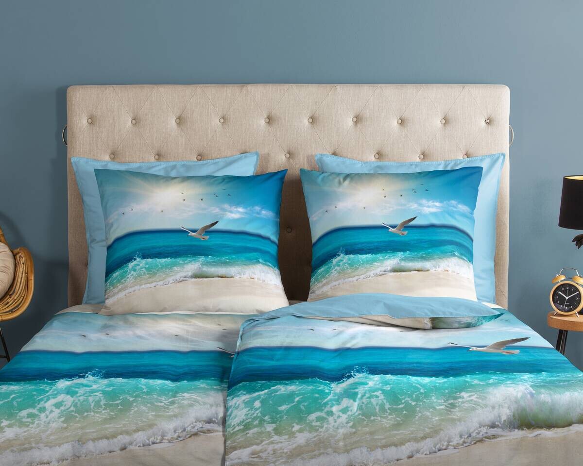 Baumwoll Bettwäsche Sealife Multi Baumwolle B/L: ca. 200x200 cm