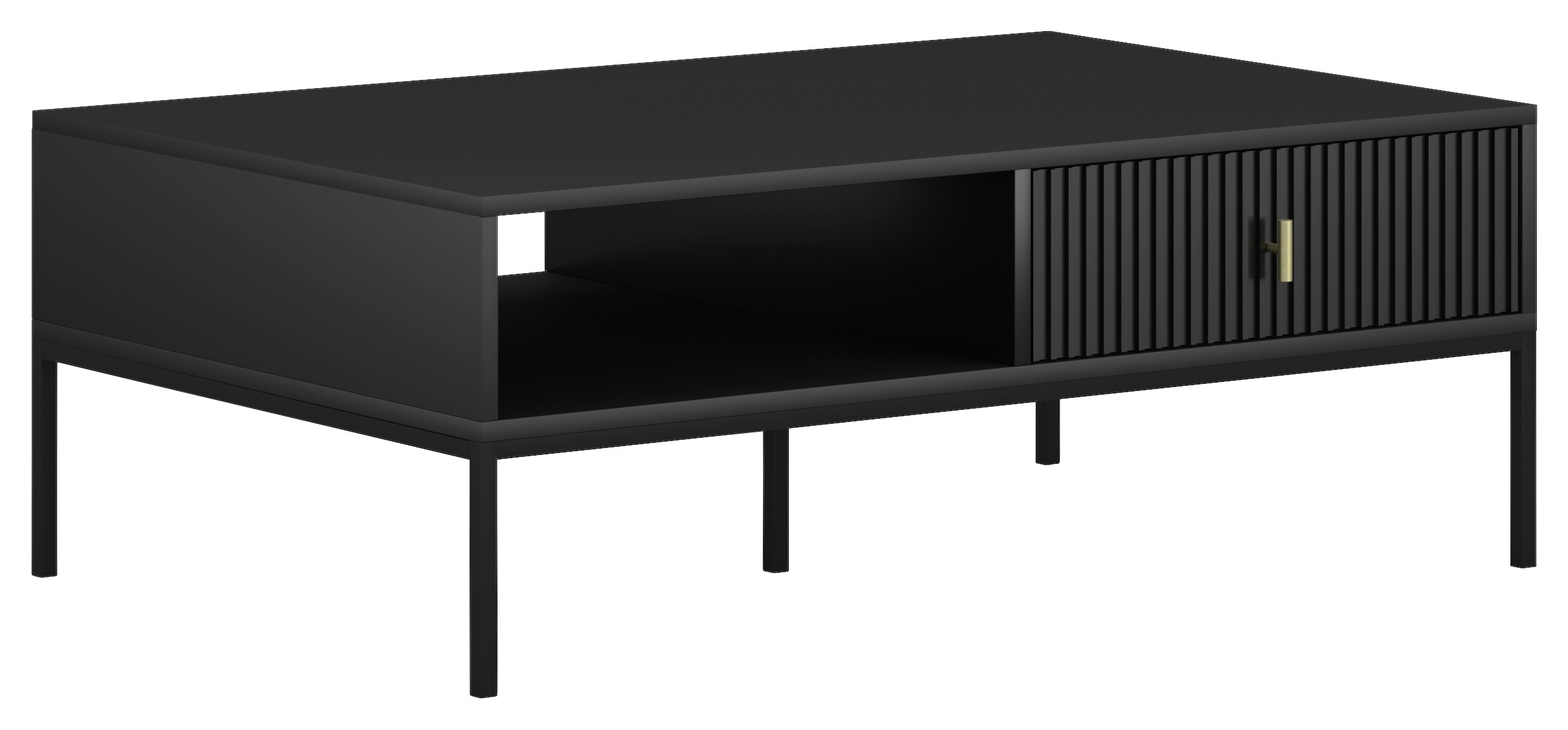 WIPMEB Couchtisch MAGGIORE schwarz B/H/T: ca. 104,2x39,9x68 cm WIPMEB Couchtisch MAGGIORE schwarz B/H/T: ca. 104,2x39,9x68 cm