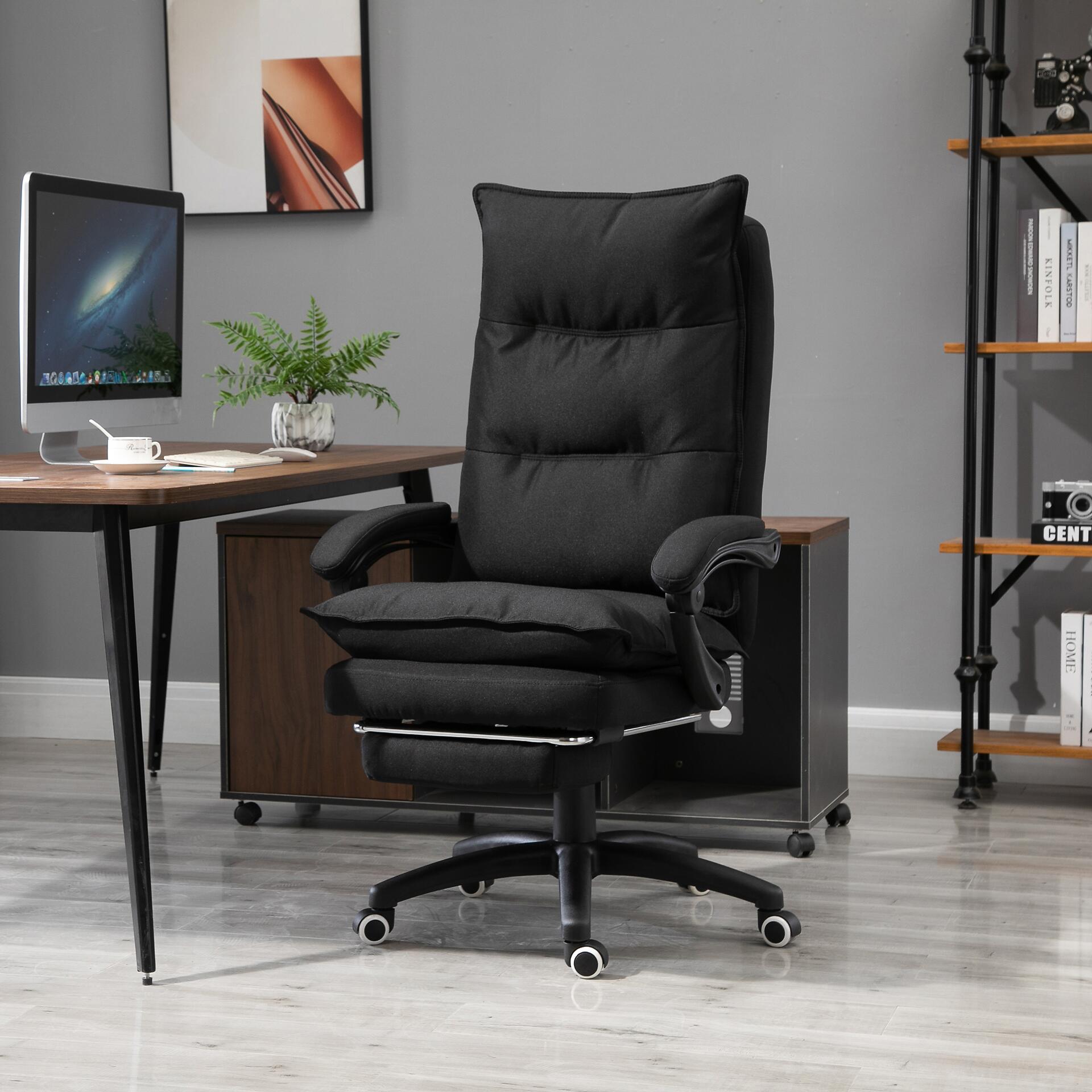 Vinsetto Massagestuhl MH02-0758 schwarz Schaumstoff Nylon