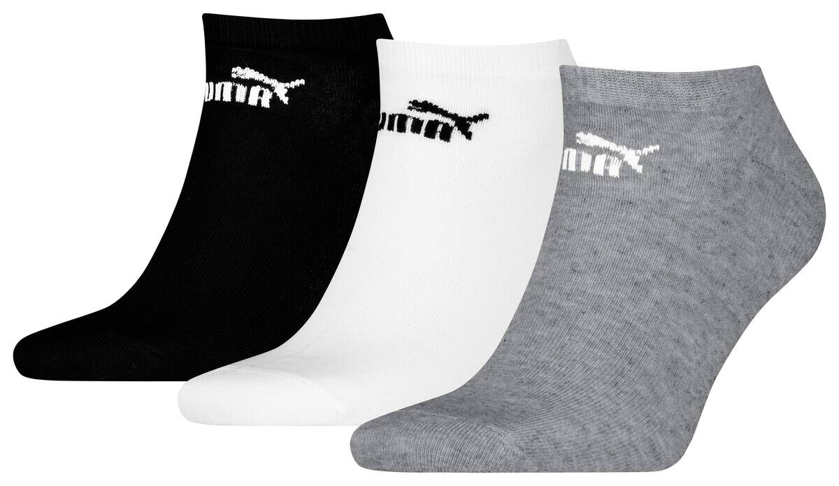 Puma Damen & Herren-Socken Puma grau 3 Packstücke Größe 43-46