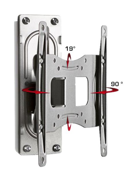 VCM TV-Wandhalterung silber
