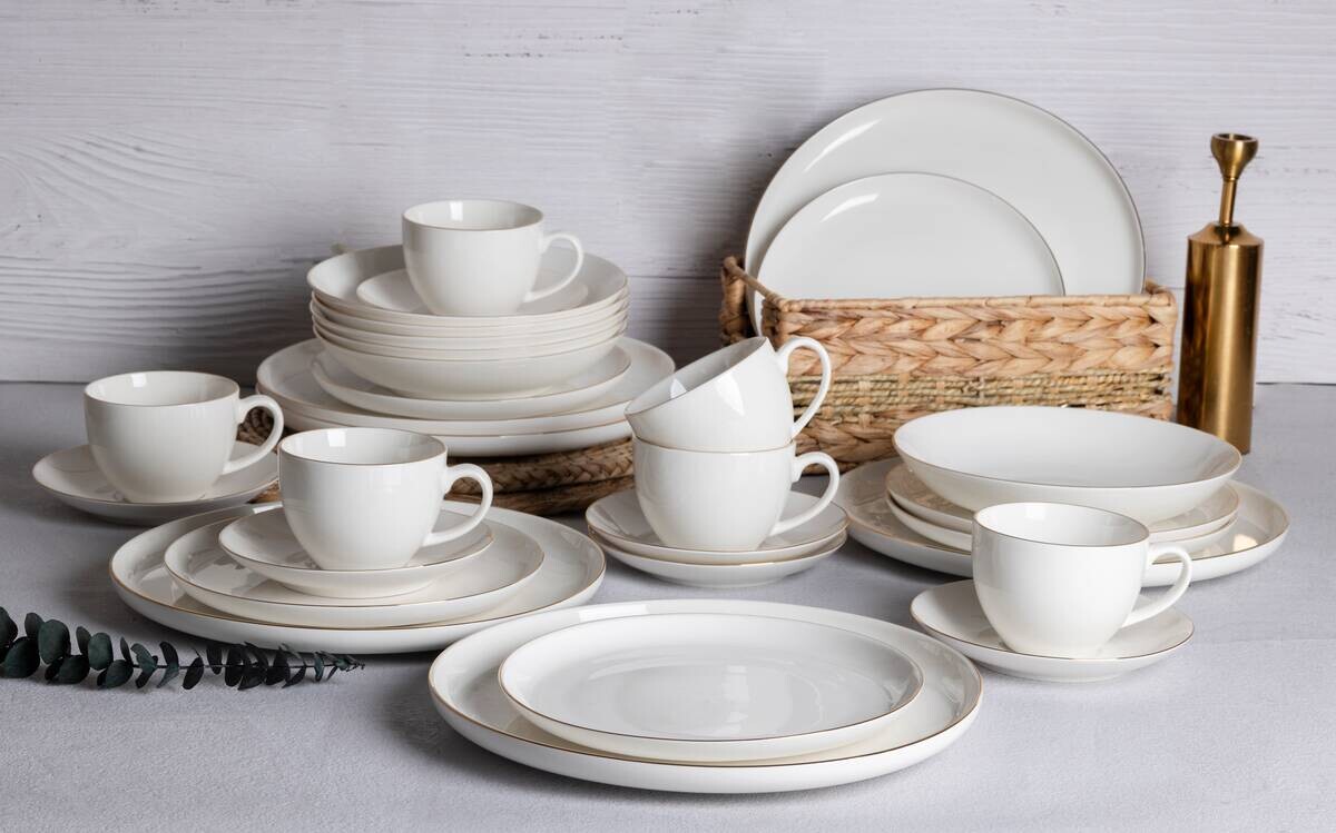 POCOline Kombiservice weiß Porzellan 30 tlg.