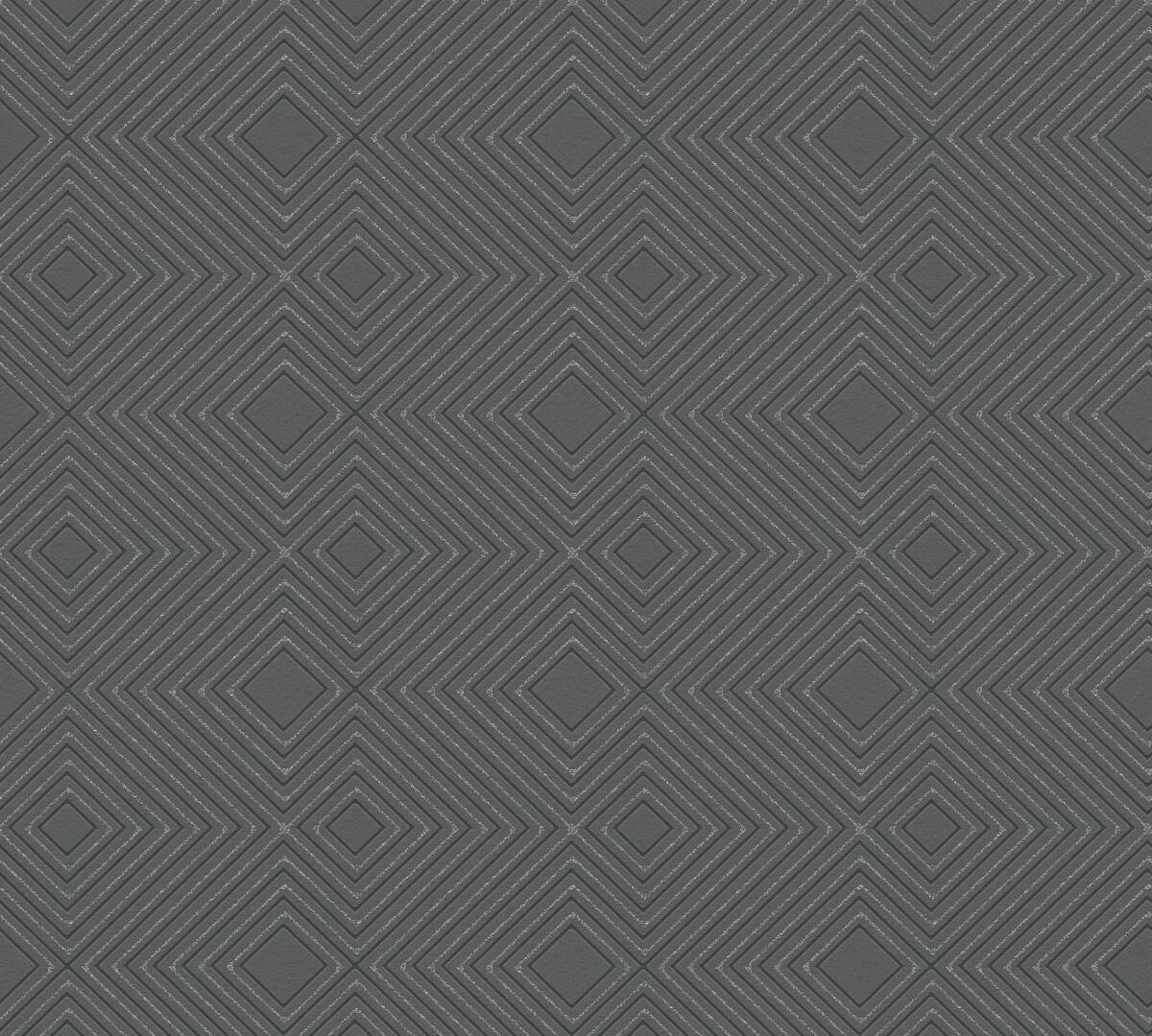 A.S.Creation Vliestapete Attractive 3D-Optik schwarz B/L: ca. 53x1005 cm