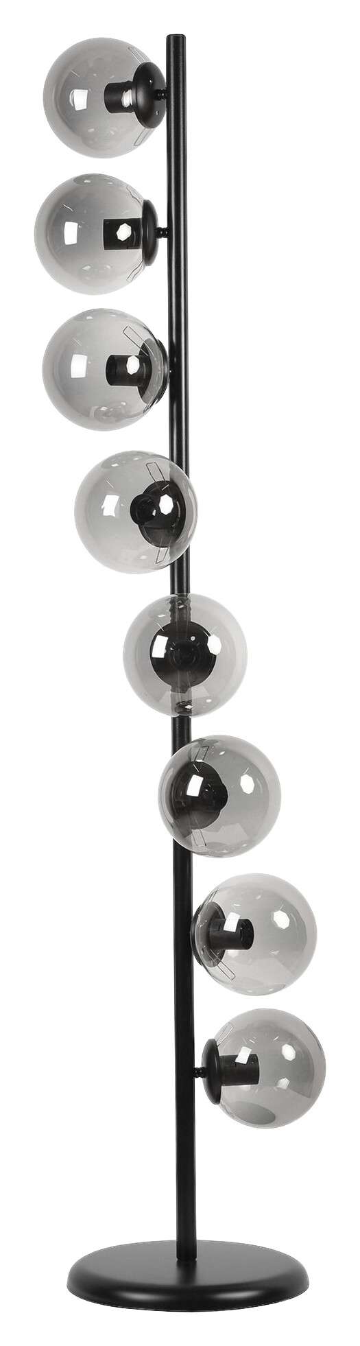 Opviq Stehleuchte weiß Metall Glas B/H/L: ca. 30x155x30 cm E27 8 Brennstellen