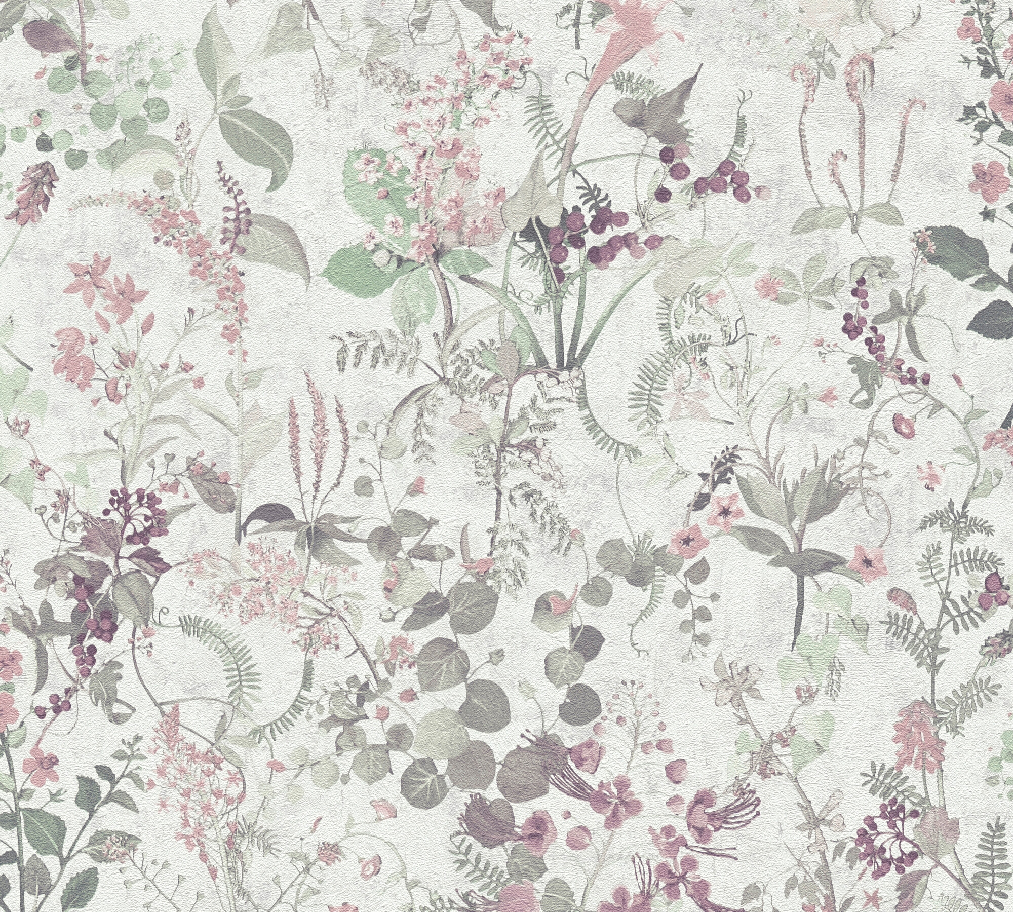 A.S.Creation Vliestapete lila grün weiß B/H/D: ca. 53x1005x8,5 cm