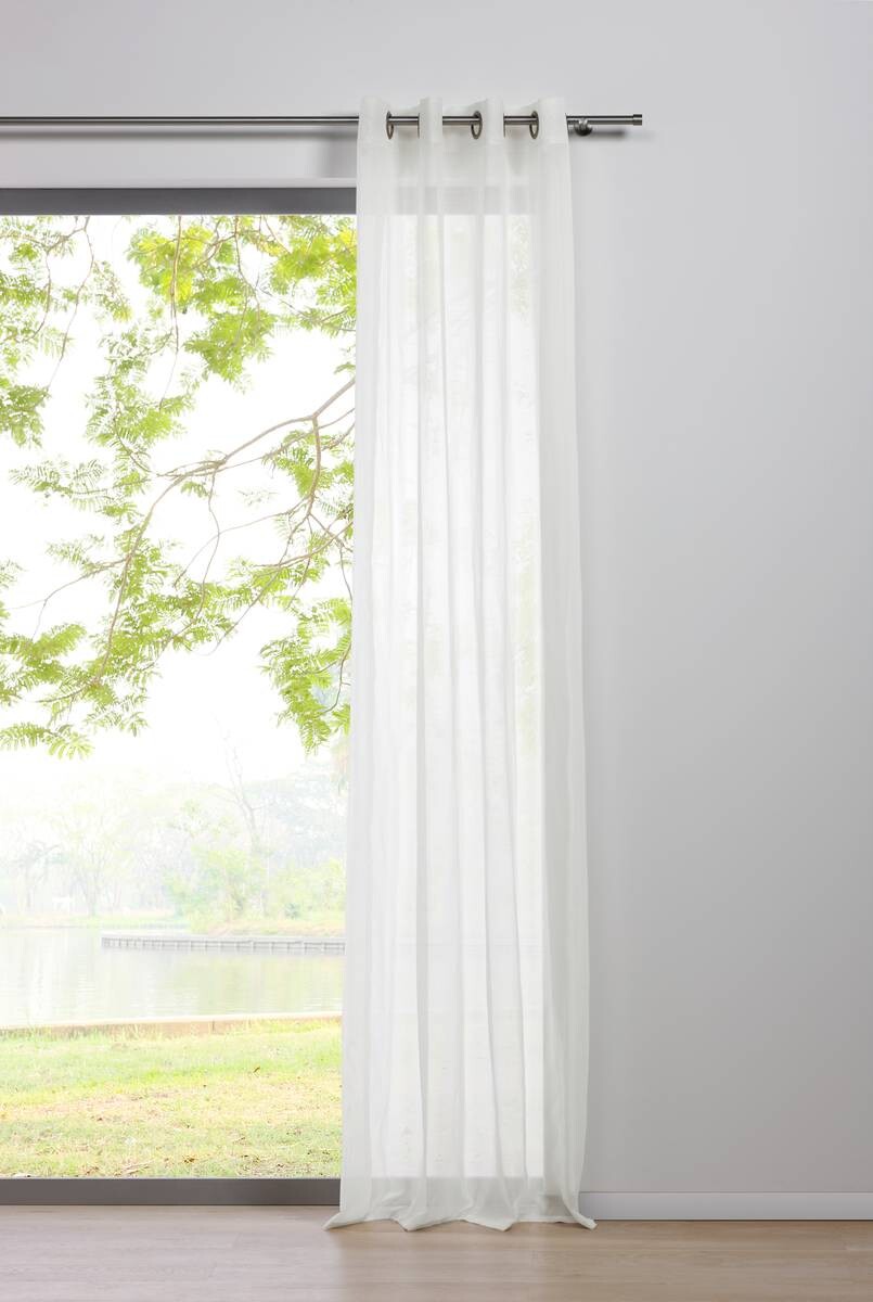 Ösenvorhang PURE weiß B/L: ca. 135x245 cm