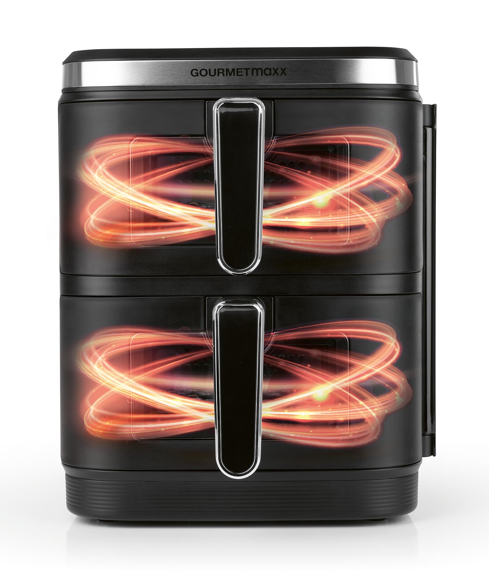 GOURMETmaxx Heißluftfritteuse schwarz Kunststoff B/H/L: ca. 28,6x35,5x44,3 cm ca. 5 l