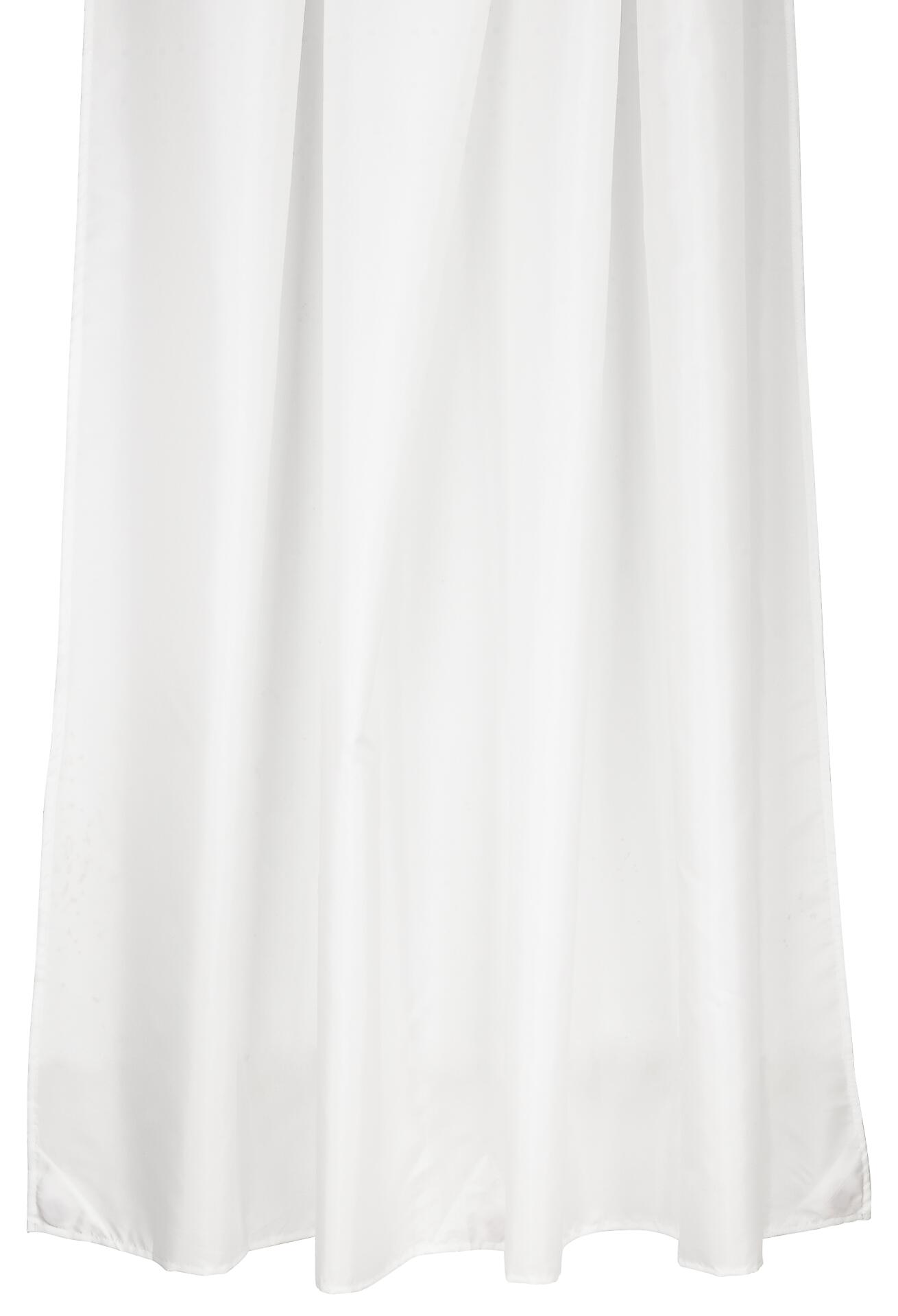 Acus Duschvorhang weiß Kunststoff B/L: ca. 180x200 cm