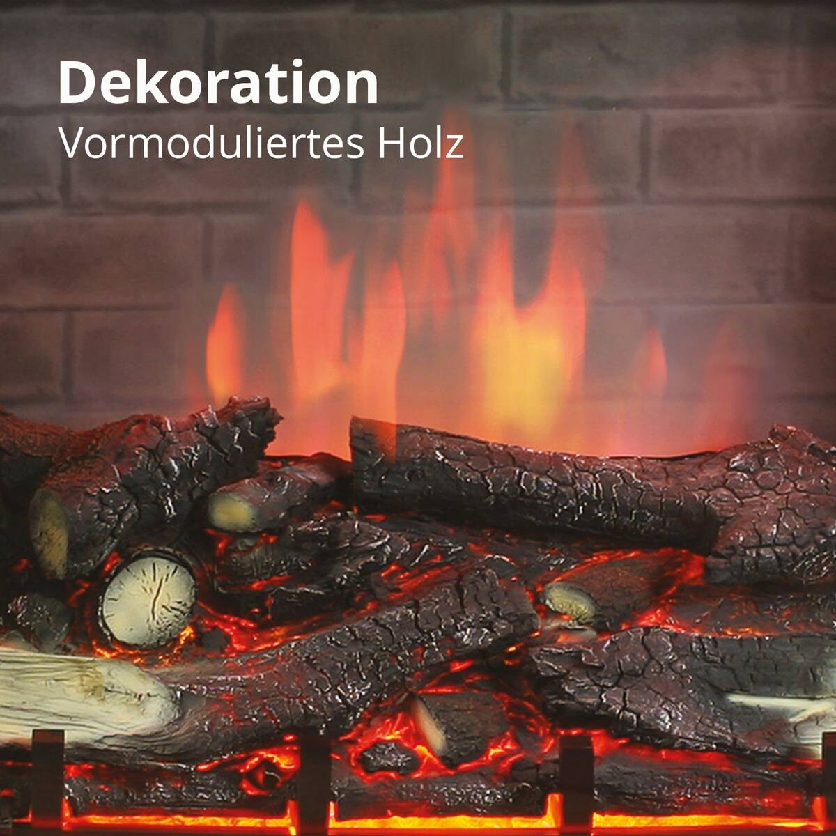 Balderia Einbaukamin Calida schwarz B/H/T: ca. 62,1x81x22,3 cm