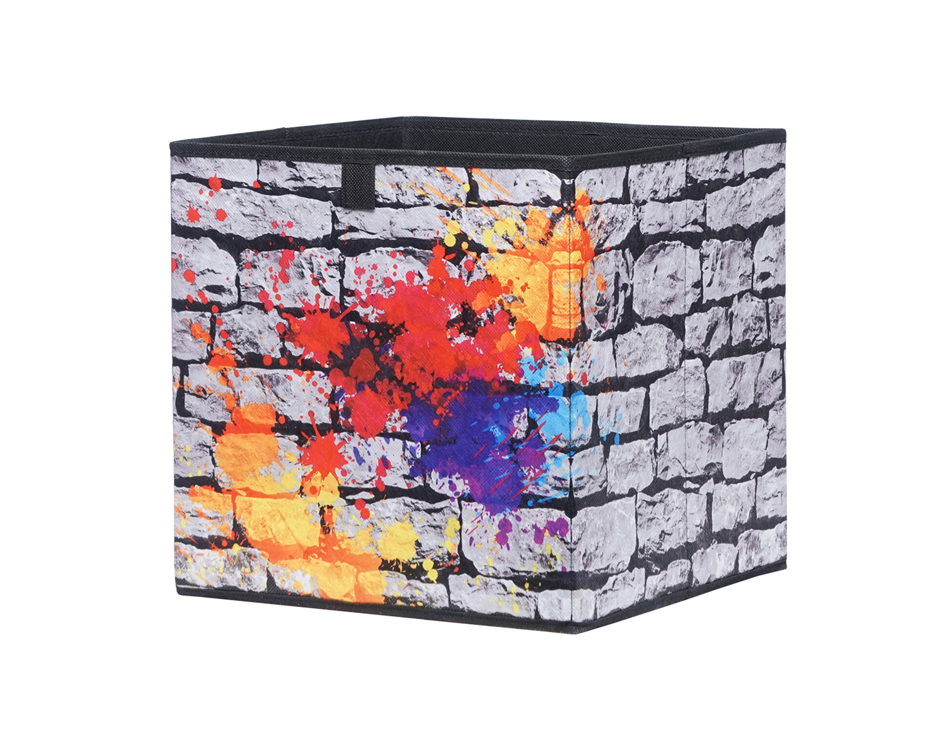 Motivbox Graffiti anthrazit grau B/H/T: ca. 32x32x32 cm