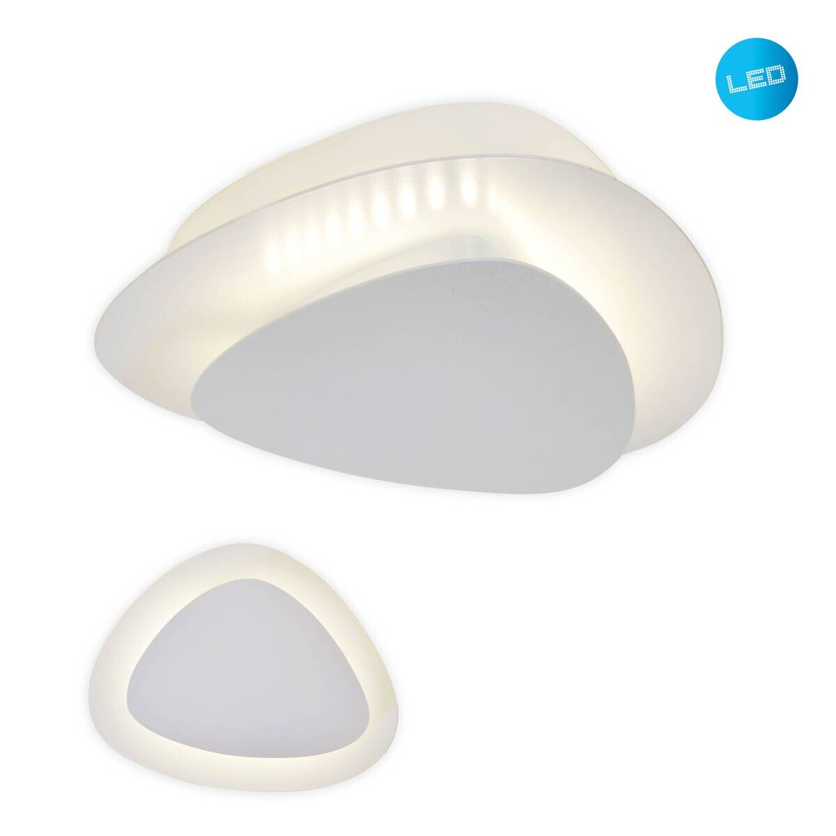 Näve Leuchten Deckenleuchte 1287323 weiß Metall B/H/T: ca. 20x5x25,5 cm null 1 Brennstellen