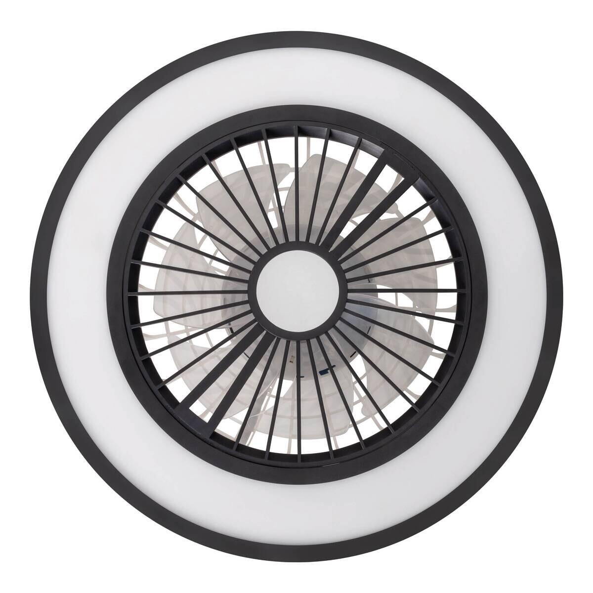 Näve Leuchten Deckenleuchte 1408622 schwarz Metall Kunststoff B/H/T: ca. 54x16x54 cm null 3 Brennstellen