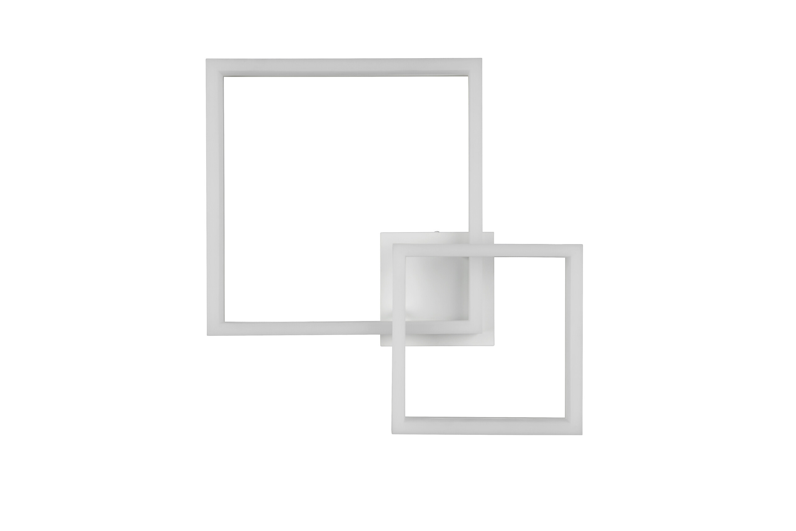 Reality Leuchten LED-Deckenleuchte Camino weiß Metall Kunststoff B/L: ca. 46,5x62 cm