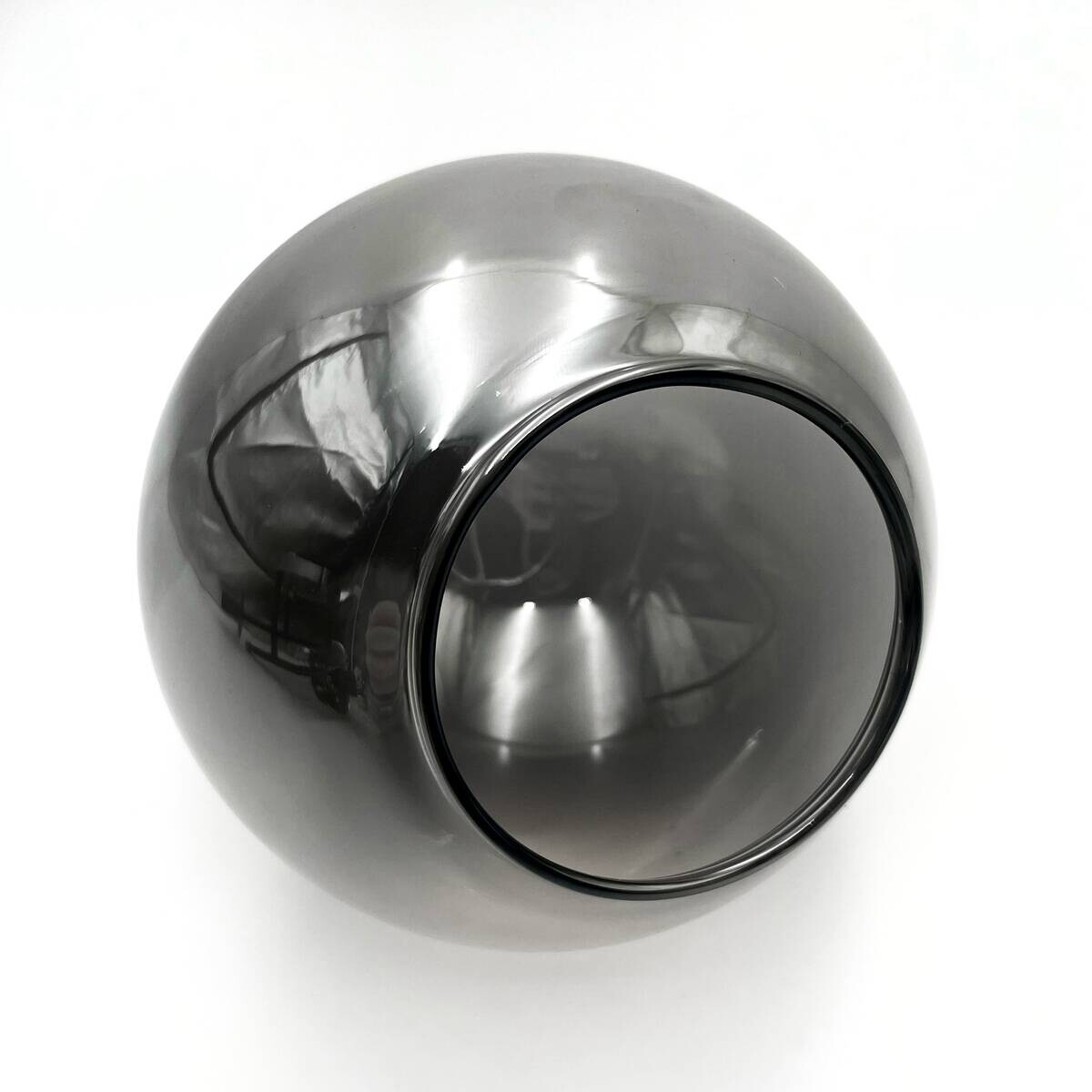 Lamkur Deckenleuchte Malena Chrom schwarz Glas Stahl B/H/L: ca. 39x19x39 cm E14 3 Brennstellen