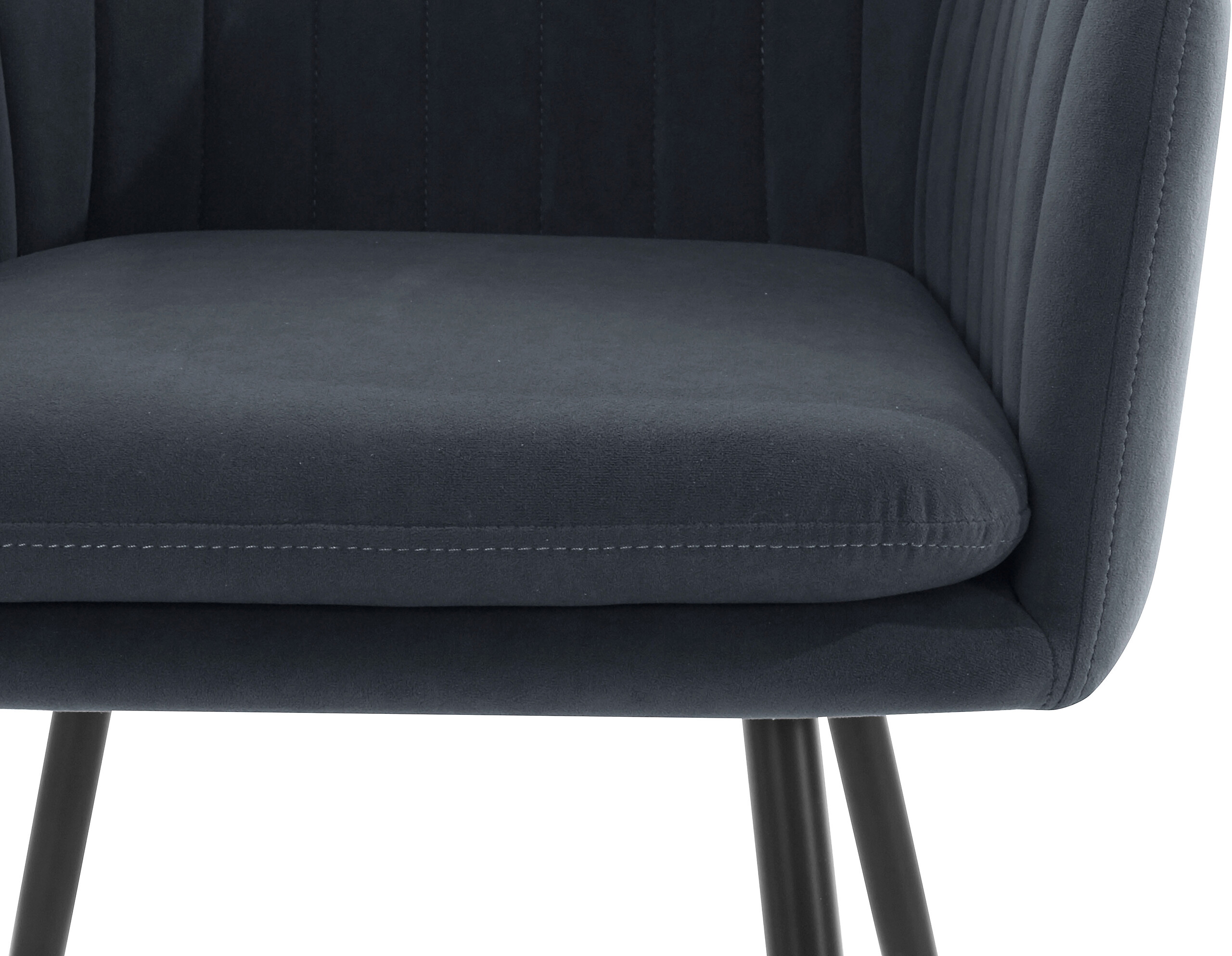 Hela Sessel MILA I S grau Velourstoff B/H/T: ca. 59x84x66 cm