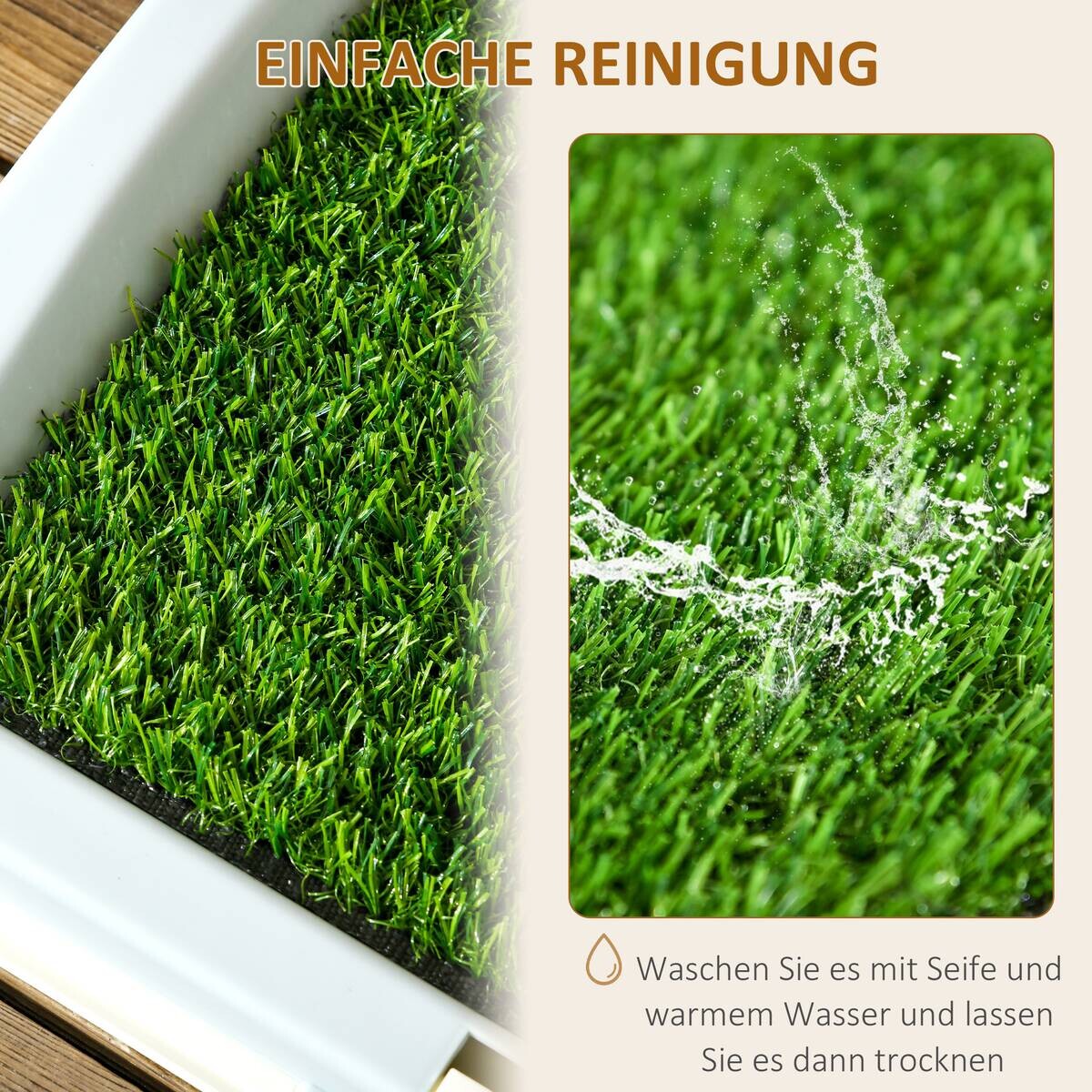 PawHut Hunde-Zubehör grün Edelstahl B/H/L: ca. 48,5x63x6 cm