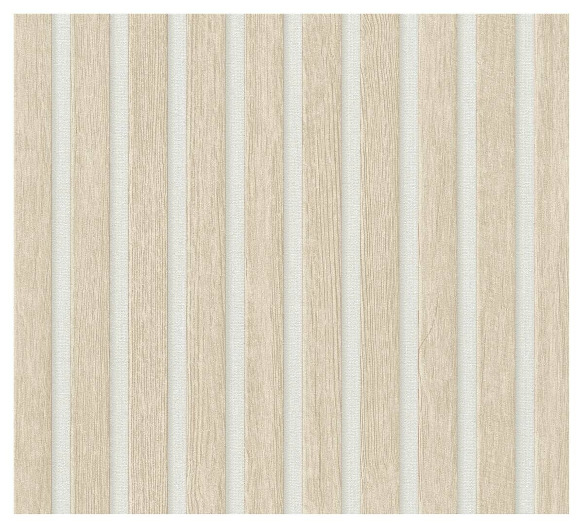 A.S.Creation Tapete weiß beige B/H/D: ca. 52x250x7,5 cm