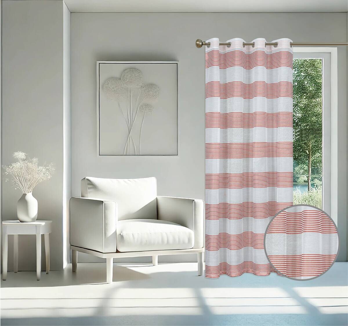 home Topline Ösenvorhang Mina rost B/L: ca. 135x245 cm