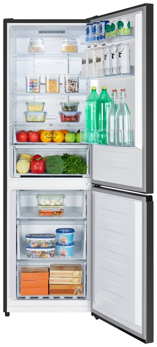 Hisense Kühl-/Gefrierkombination dark Inox B/H/T: ca. 59,5x187,3x59 cm