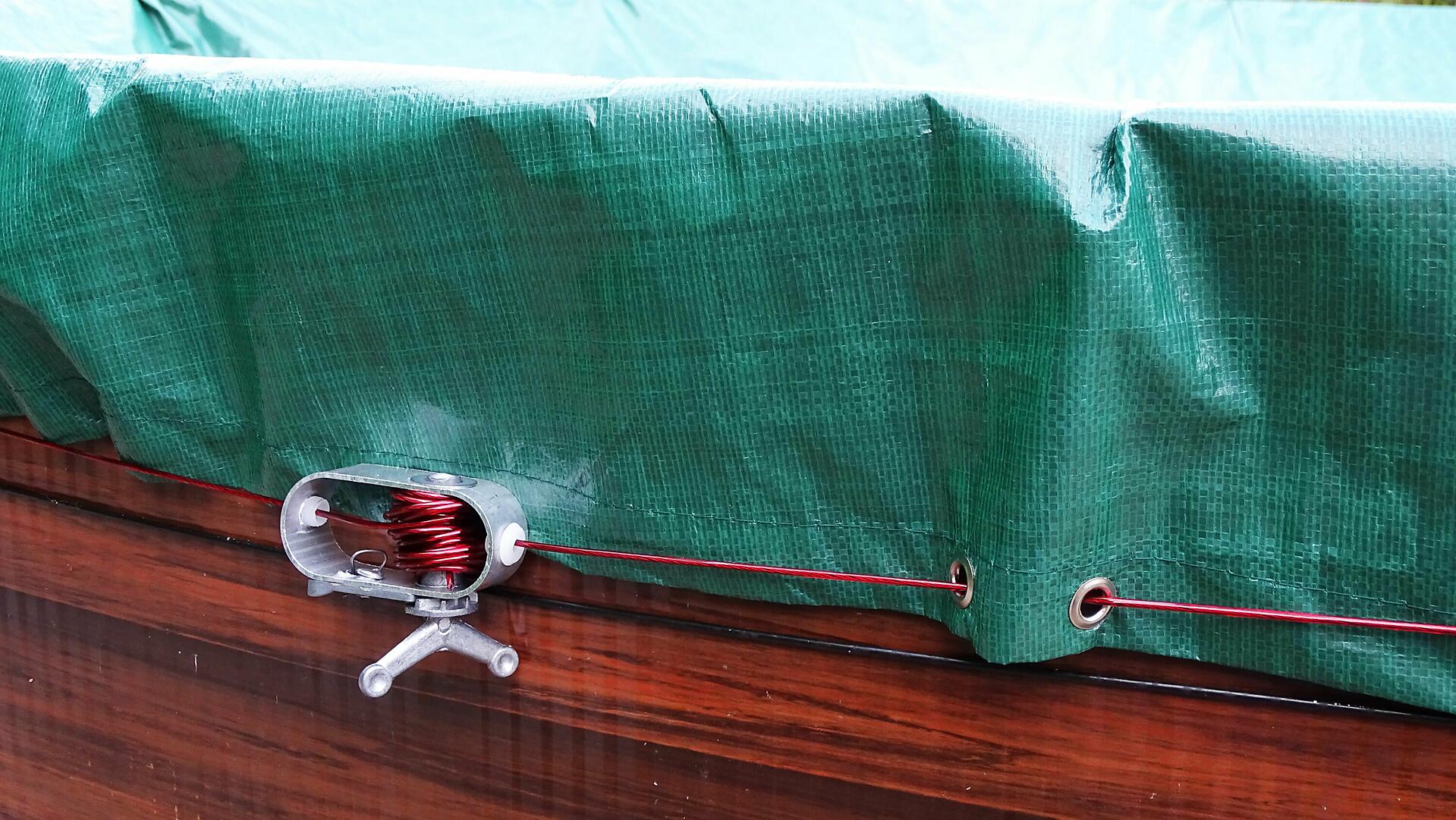 Grasekamp Abdeckplane für Pool rund grün Kunststoff D: ca. 550 cm