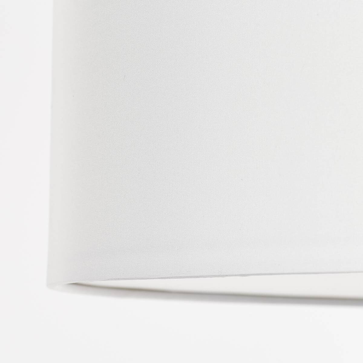 Brilliant Deckenleuchte Andria 93522/05 weiß Chrom Textil Metall H/D: ca. 26,5x60 cm E27 3 Brennstellen